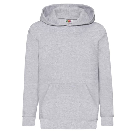 Fruit Of The Loom Kinder Unisex Sweatshirt mit Kapuze / Hoodie (Heather Grey) - Image 1
