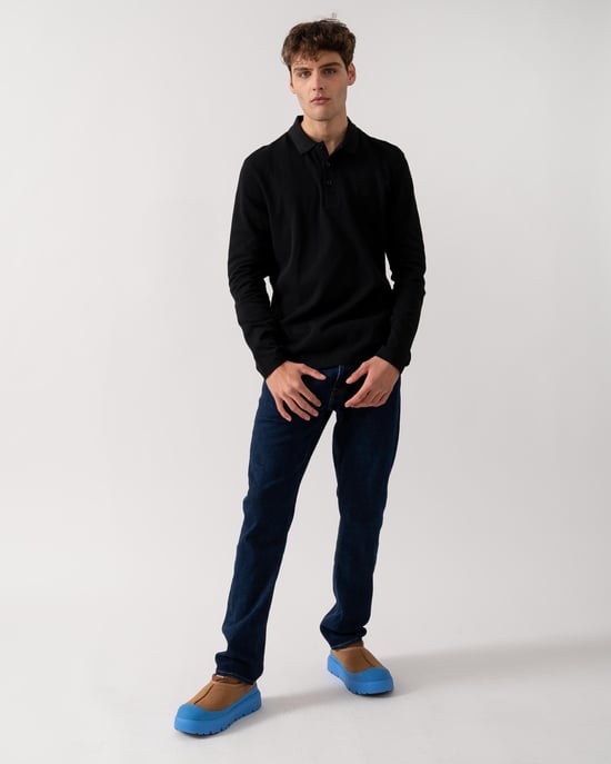 BOSS Green Plisy Mens Long Sleeve Polo Shirt - Image 3