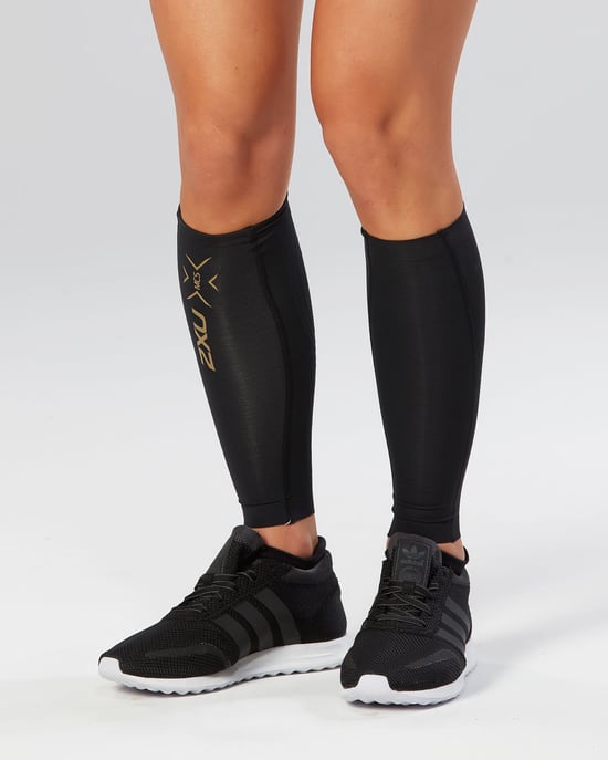 ELITE MCS COMP CALF GUARDS Black/Gold - Image 1