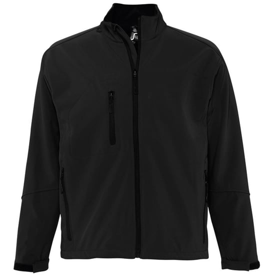 SOLS Mens Relax Soft Shell Jacket (atmungsaktiv, winddicht und wasserabweisend) (Schwarz) - Image 1