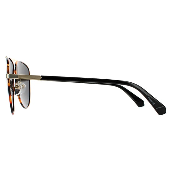 Polaroid Aviator Unisex Gold Havanna Grau Polarisierte Sonnenbrille - Image 3