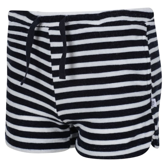 Regatta Childrens/Kids Dayana Towelling Stripe Casual Shorts (Navy/White)