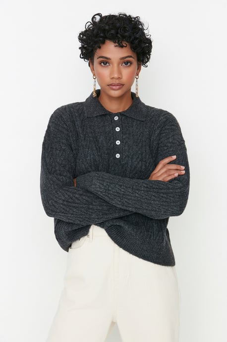 Trendyol Damen Haarglanz Pullover - Image 1