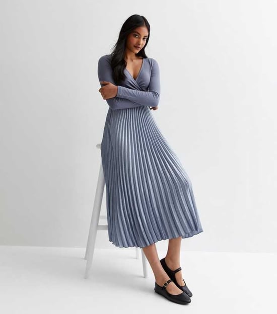 Pleated Midi Skirt