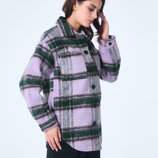 Übergroße Schottenkaro-Jacke - Image 2