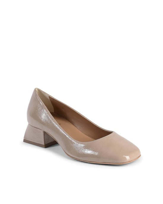 V Italia Damen Ballerina mit Absatz Sofia Naplack Cappuccino - Image 2