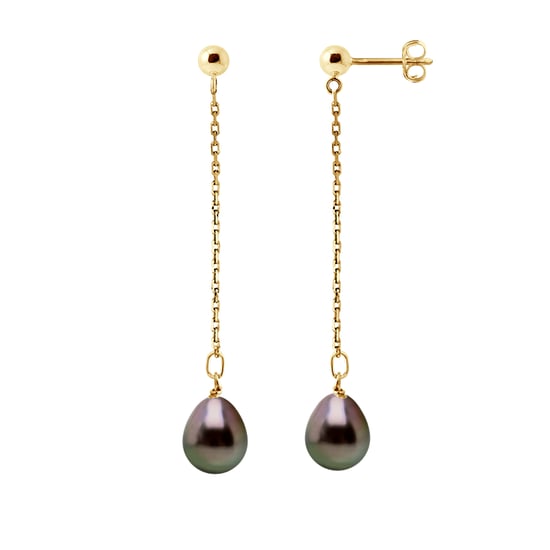 DIADEMA - Earrings - Pending - Real Tahitian Pealrs and Yellow Gold