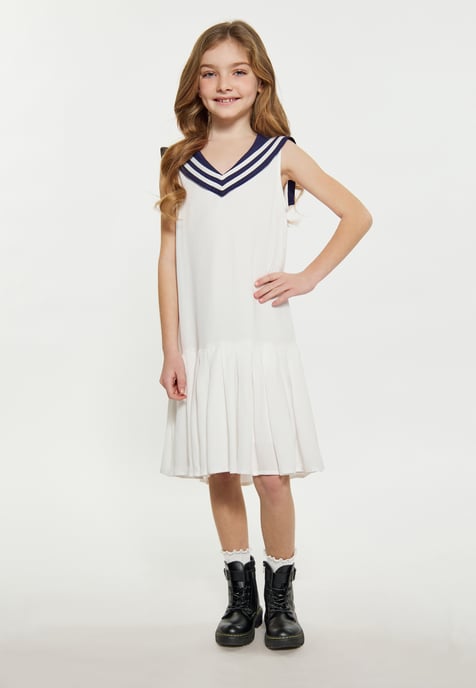 Dreimaster Kleid Mädchen (Kids) Wollweiß - Image 2