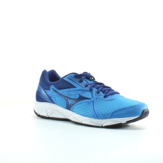 Mizuno Spark 5 Blue Navy Synthetic Mens Lace Up Running Trainers K1GA200327