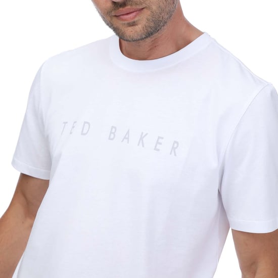 T-shirt logo Ted Baker Pour Homme en Blanc - Image 3