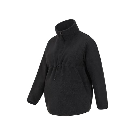 Mountain Warehouse Womens/Ladies Cosy Sherpa Half Zip Maternity Fleece Top (Schwarz) - Image 4