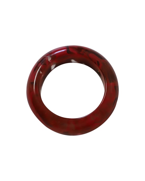 Lanvin Marmor Resign Armreif in Rot und Schwarz aus Kunststoff - Image 4