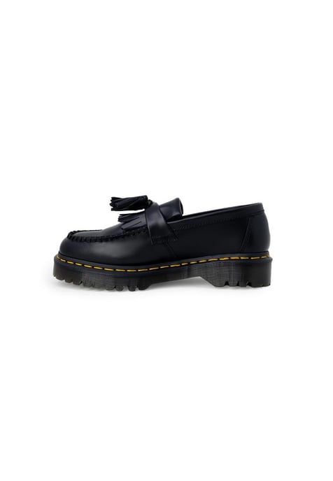 Dr Martens Women's Black Leather Slip On Shoes in Black