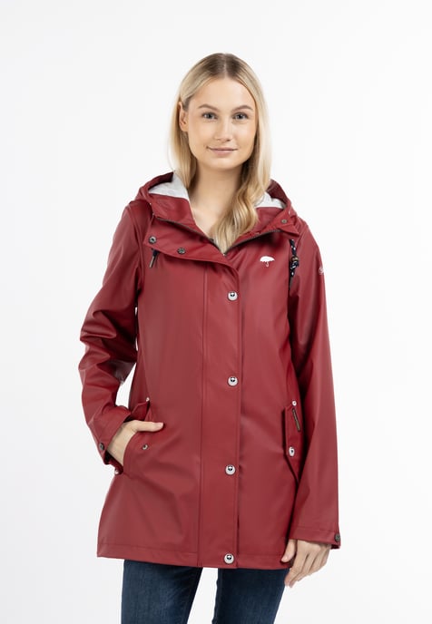 Schmuddelwedda Regenjacke Damen dunkelrot - Image 3