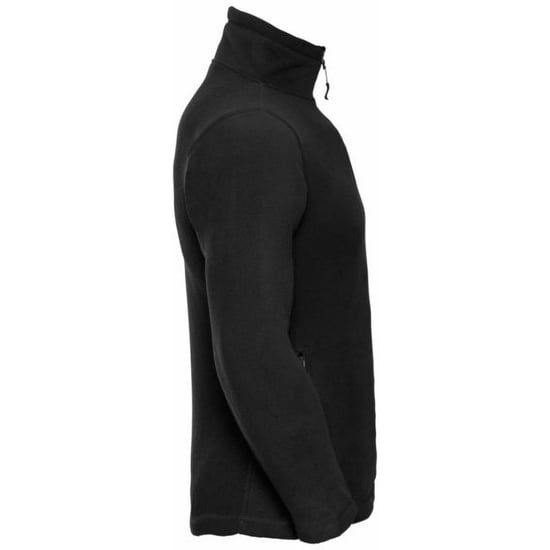 Russell Herren 1/4 Zip Outdoor Fleece Top (Schwarz) - Image 3