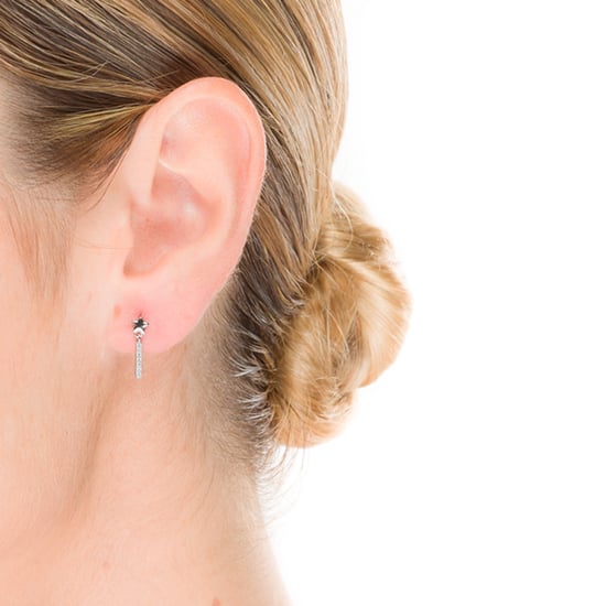 Luxenter Sterling Silber 925 Ohrringe mit rhodiniertem Brillant Zirkonia - Nelan - Image 2