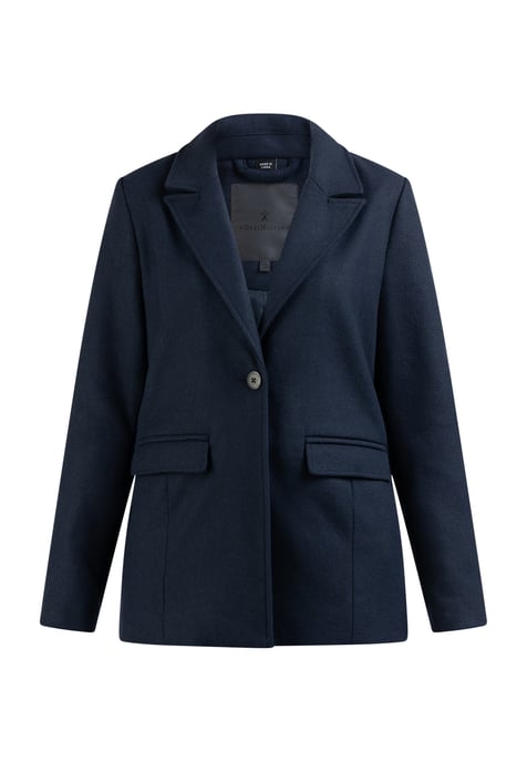 Dreimaster Langer Blazer aus Wollgemisch Damen Nachtblau - Image 1