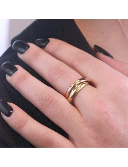 3 Reiche Ring - Silber und Kristall - Image 2
