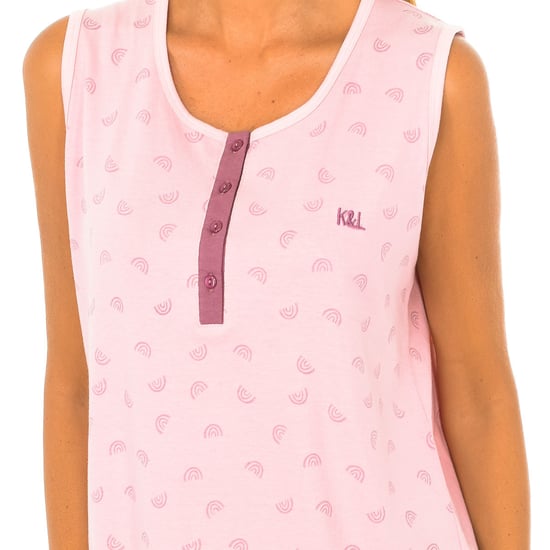 Women's round neck strap nightgown KL45179