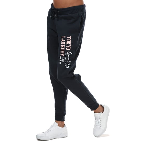 Women's Tokyo Laundry Biscuit Jog Pants in Navy