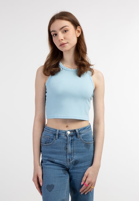 Mymo Tanktop Damen hellblau - Image 3