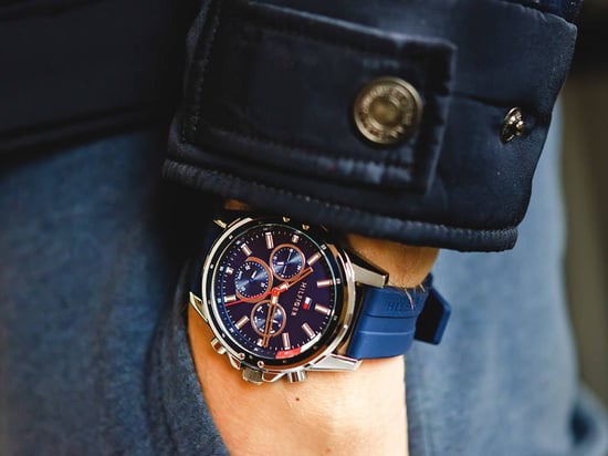 Tommy Hilfiger Mason Herren Blau Uhr 1791791 - Image 4