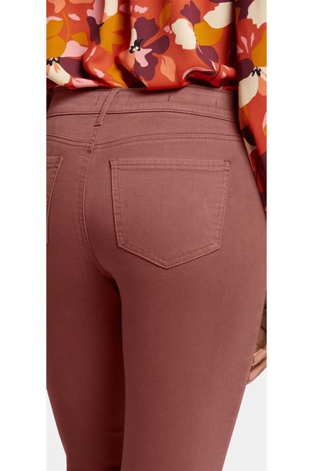 Marilyn Straight Jeans Burnt Orange Coloured Denim