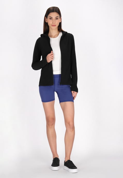 Mymo Fleecejacke Damen schwarz - Image 2