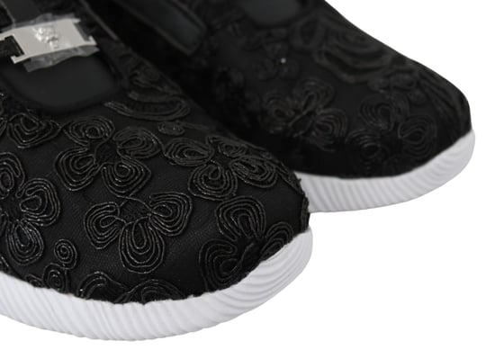 Plein Sport Women's Black Polyester Runner Joice Sneakers Shoes