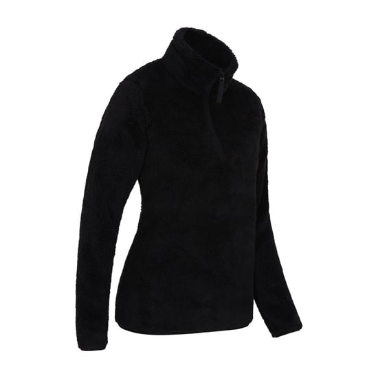 Mountain Warehouse Damen/Damen Teddy Fleece Quarter Zip Fleece Top (Schwarz) - Image 2