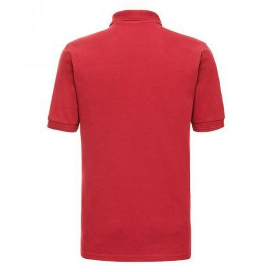 Russell Herren Ripp Polo-Shirt, Kurzarm (Hellrot) - Image 2
