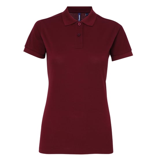 Asquith & Fox - Polo-Shirt mit kurzen Ärmeln - Damen (Bordeaux) - Image 1