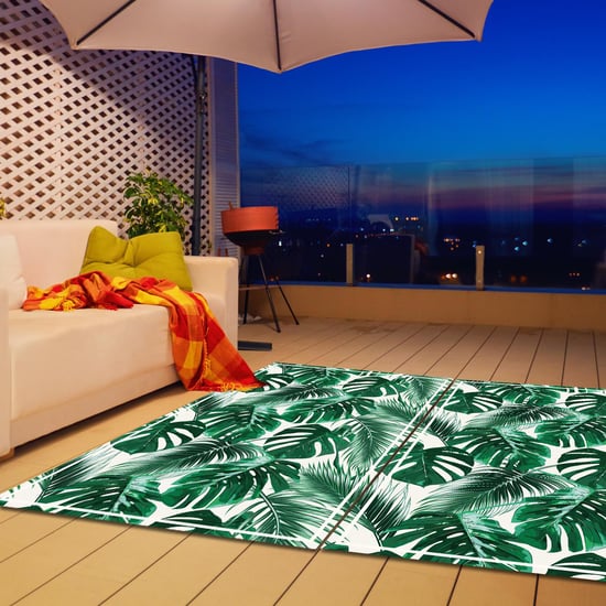 Green Tropical Leafs Mat 150 x 99 cm Floor Mats, Floor Rugs