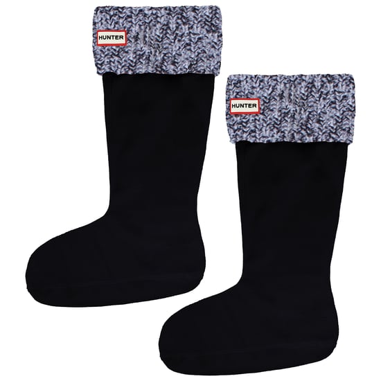 Hunter Damen-Sockenstiefel mit Blockstreifen, groß, Schwarz - Image 1