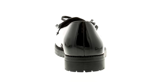 Platino Womens Flat Shoes Tumble Slip On black patent
