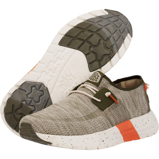 HEYDUDE Sirocco Sport Mode Nylon Herren Grün/Staubiges Olive/Orange Turnschuhe - Image 3