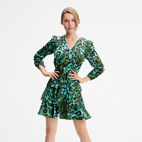 Kurzes Kleid mit Leopardenmuster - Image 2