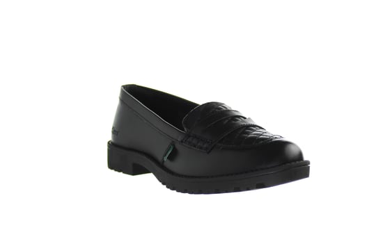 Kickers Lachly Quilt Loafer Womens Black Shoes