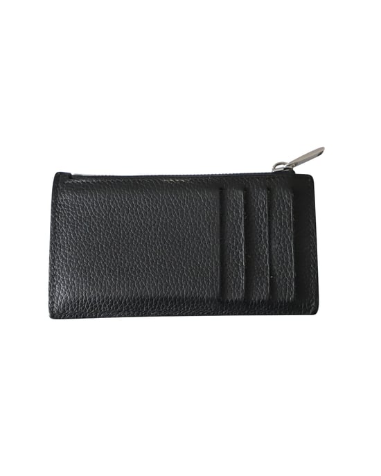 Dior Reißverschluss-Kartenhalter in Beige und Schwarz Jacquard - Image 2