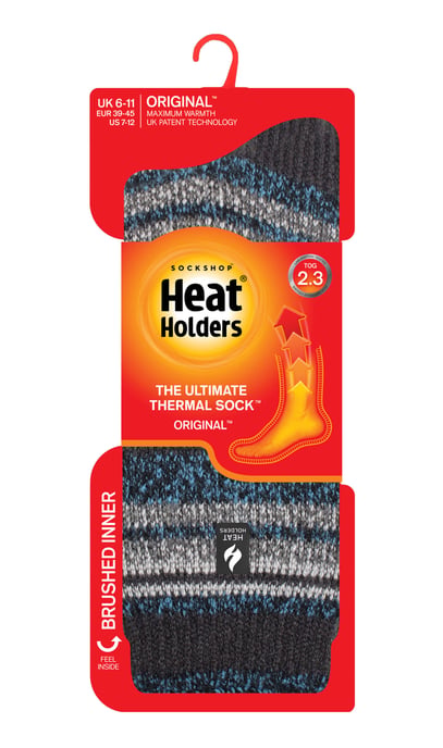 Wärmehalter - Extra dicke Herren-Thermosocken für den Winter | Warme flauschige Fleece-Isoliersocken | Geschenke für Männer - Holzkohle (Bari) - Image 2