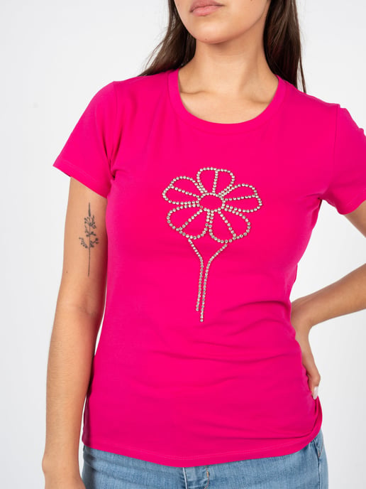Rebel Queen by Liu Jo T-Shirt Damen pink - Image 4