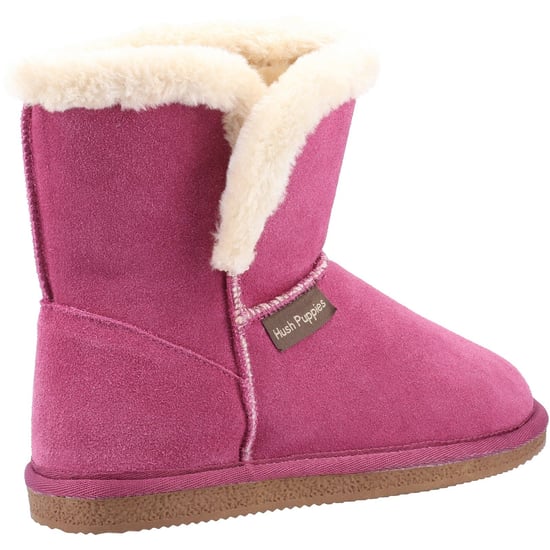 Hush Puppies Womens/Ladies Ashleigh Wildleder Slipper Stiefel (Rose) - Image 2