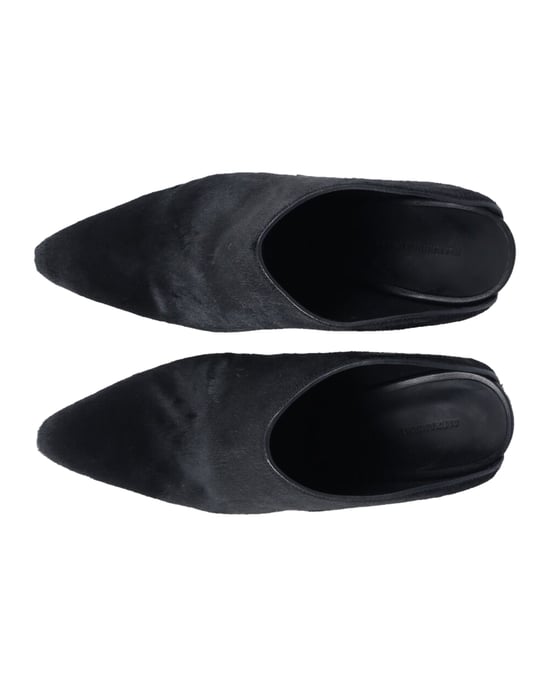 Alexander Wang Miranda Pony Pantoletten aus schwarzer Wolle - Image 5