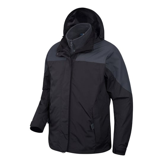 Mountain Warehouse Mens Storm 3 in 1 Waterproof Jacket (Grey)