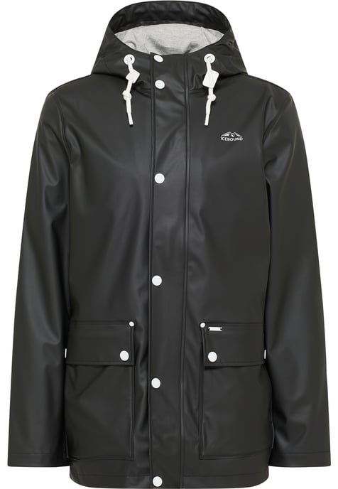 ICEBOUND Regenjacke Herren Schwarz - Image 1