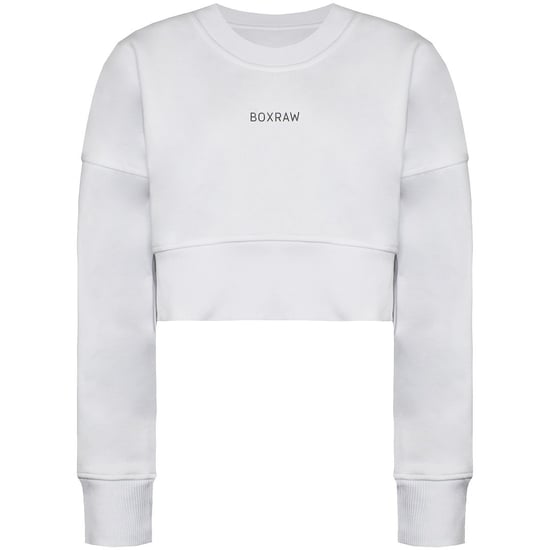 BoxRaw Johnson Damen-Sweatshirt, kurz, Weiß - Image 1