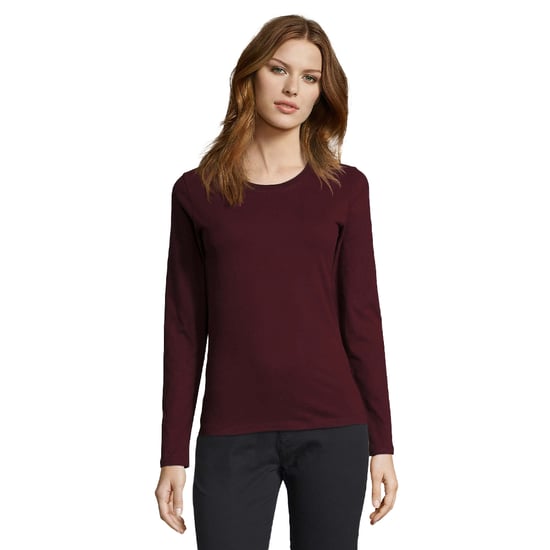 SOLS - "Imperial" T-Shirt für Damen Langärmlig (Ochsenblutrot) - Image 1