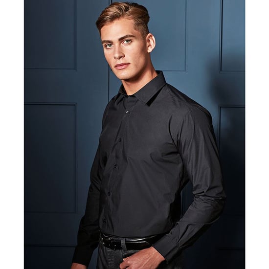 Premier Supreme Herren Hemd / Arbeitshemd, schwere Qualität (Schwarz) - Image 2