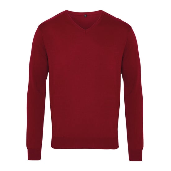 Premier - Sweatshirt V-Ausschnitt für Herren (Burgunderrot) - Image 1
