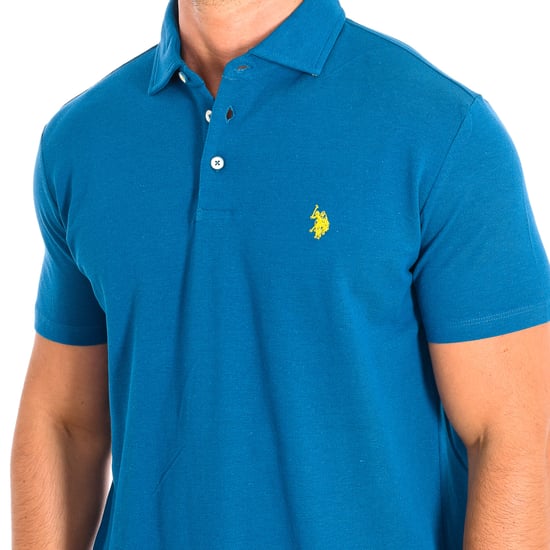 ART Short Sleeve Polo with contrasting lapel collar 61462 man